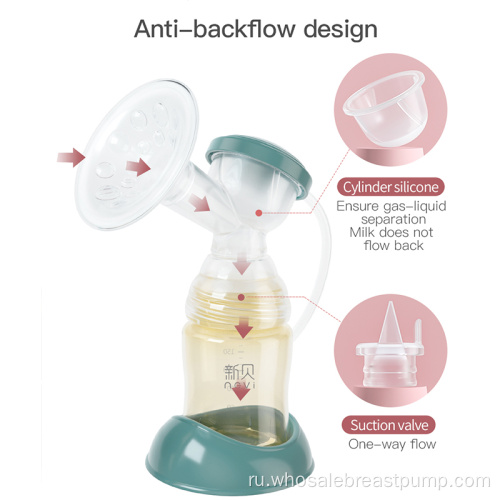 Электрический молокоотсос нового дизайна для новорожденных